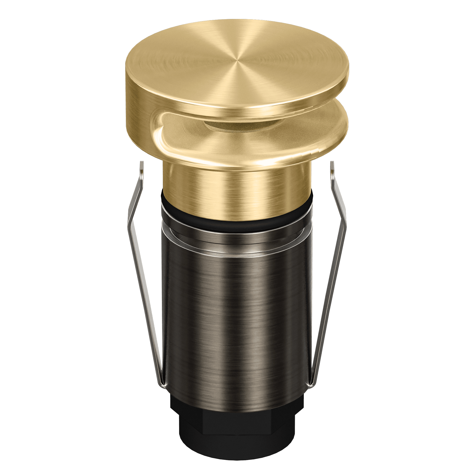 Domus Emit 25mm TRIO LED Inground Deck Light — Antique Brass, Black, Brushed Brass or Stainless Steel - Mases LightingDomus Lighting