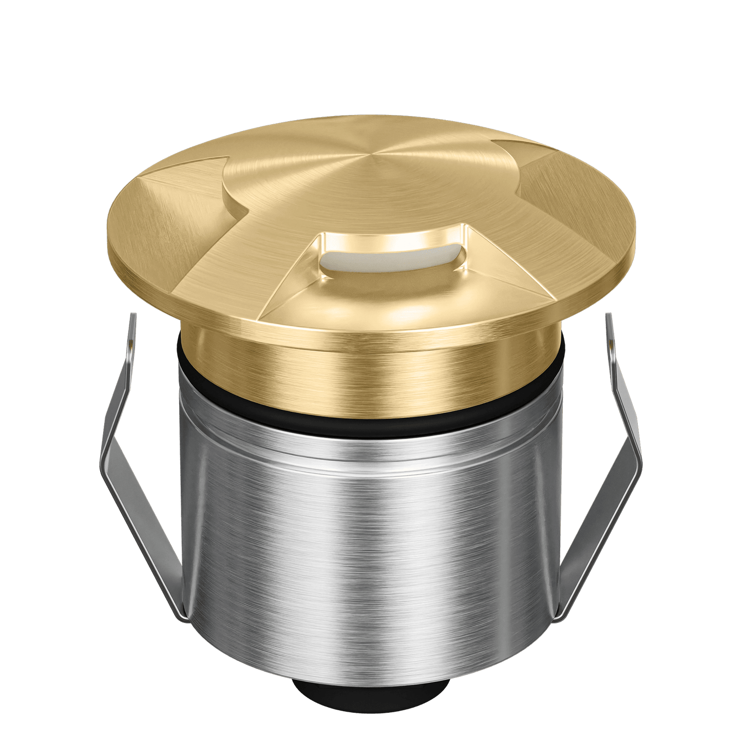 Domus Emit 55mm RGBW LED Inground Deck Light — Antique Brass, Black, White, Brushed Brass or Stainless Steel - Mases LightingDomus Lighting