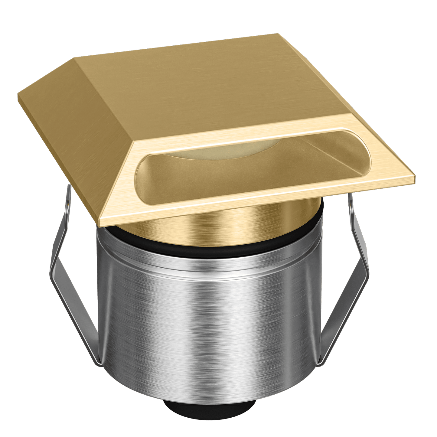 Domus Emit 55mm RGBW LED Inground Deck Light — Antique Brass, Black, White, Brushed Brass or Stainless Steel - Mases LightingDomus Lighting