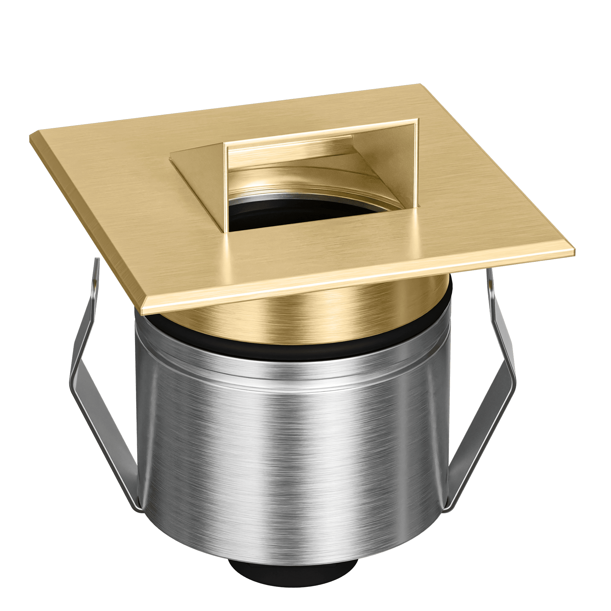 Domus Emit 55mm RGBW LED Inground Deck Light — Antique Brass, Black, White, Brushed Brass or Stainless Steel - Mases LightingDomus Lighting