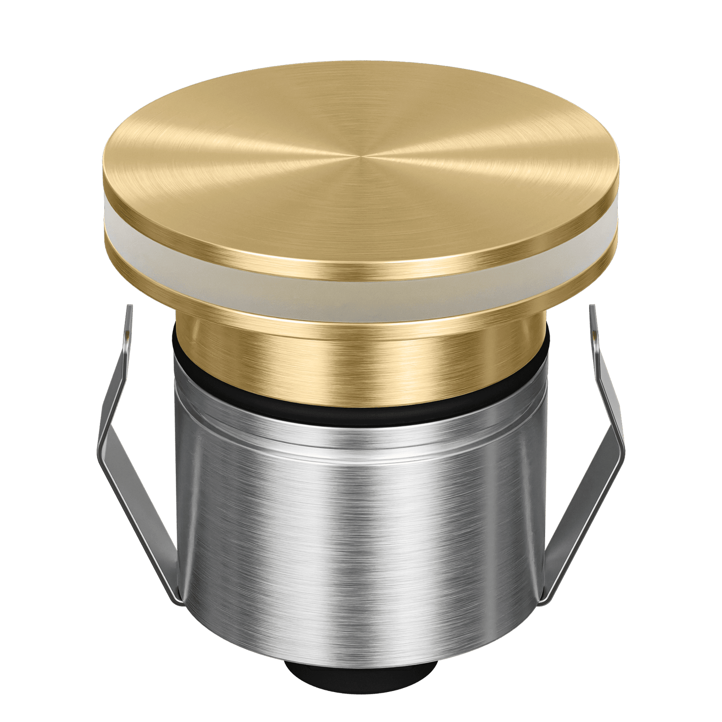 Domus Emit 55mm RGBW LED Inground Deck Light — Antique Brass, Black, White, Brushed Brass or Stainless Steel - Mases LightingDomus Lighting