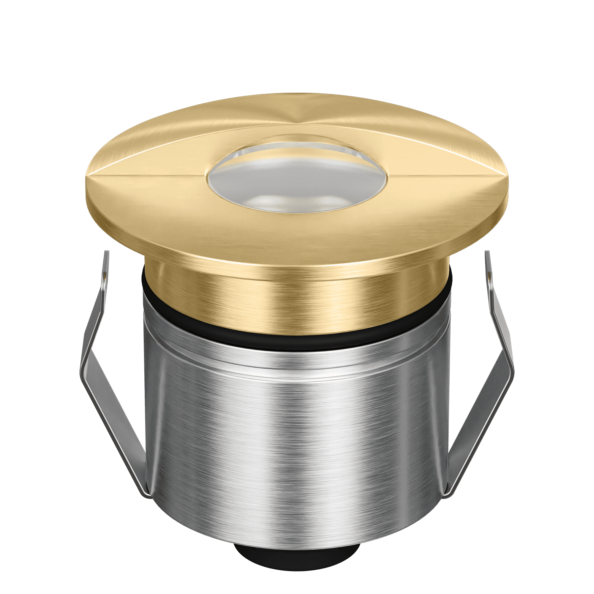 Domus Emit 55mm RGBW LED Inground Deck Light — Antique Brass, Black, White, Brushed Brass or Stainless Steel - Mases LightingDomus Lighting