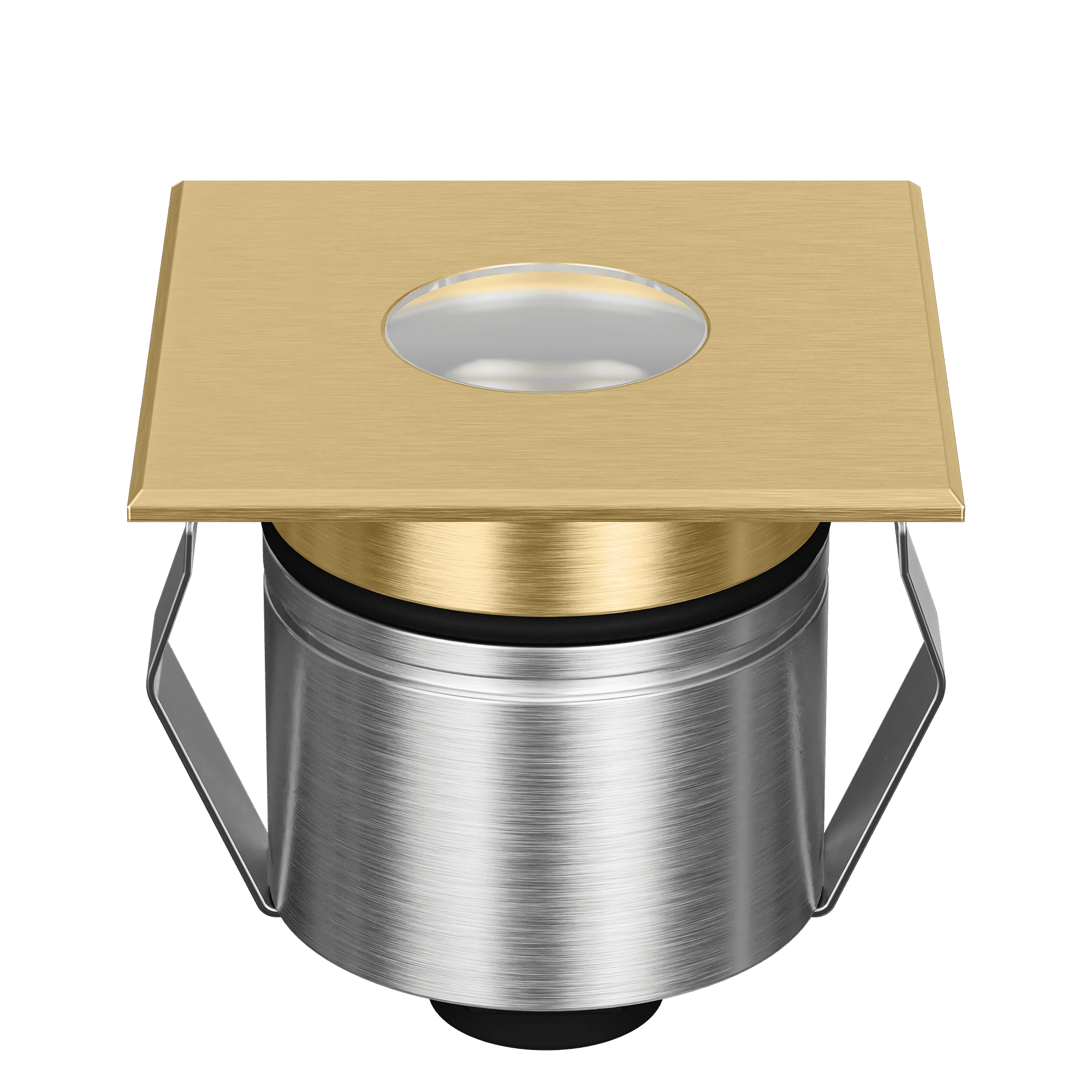Domus Emit 55mm RGBW LED Inground Deck Light — Antique Brass, Black, White, Brushed Brass or Stainless Steel - Mases LightingDomus Lighting