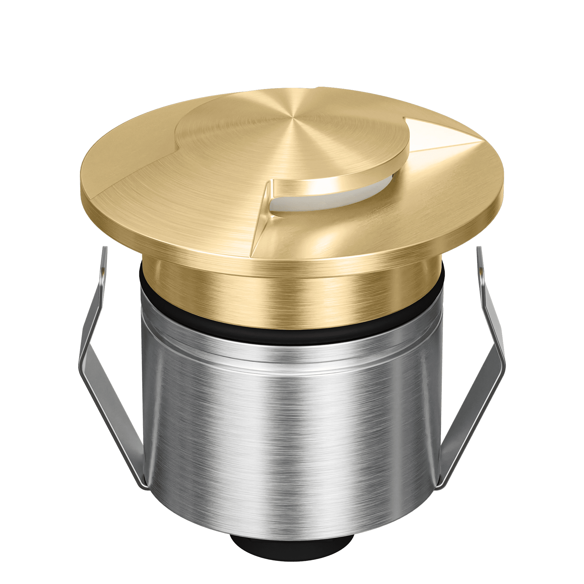 Domus Emit 55mm RGBW LED Inground Deck Light — Antique Brass, Black, White, Brushed Brass or Stainless Steel - Mases LightingDomus Lighting