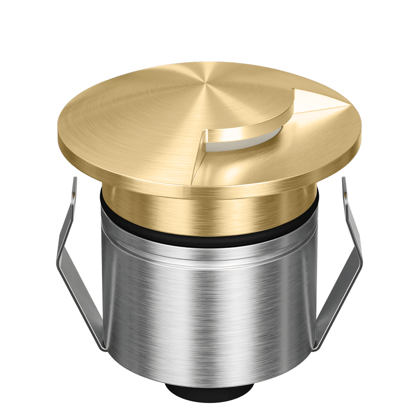 Domus Emit 55mm RGBW LED Inground Deck Light — Antique Brass, Black, White, Brushed Brass or Stainless Steel - Mases LightingDomus Lighting