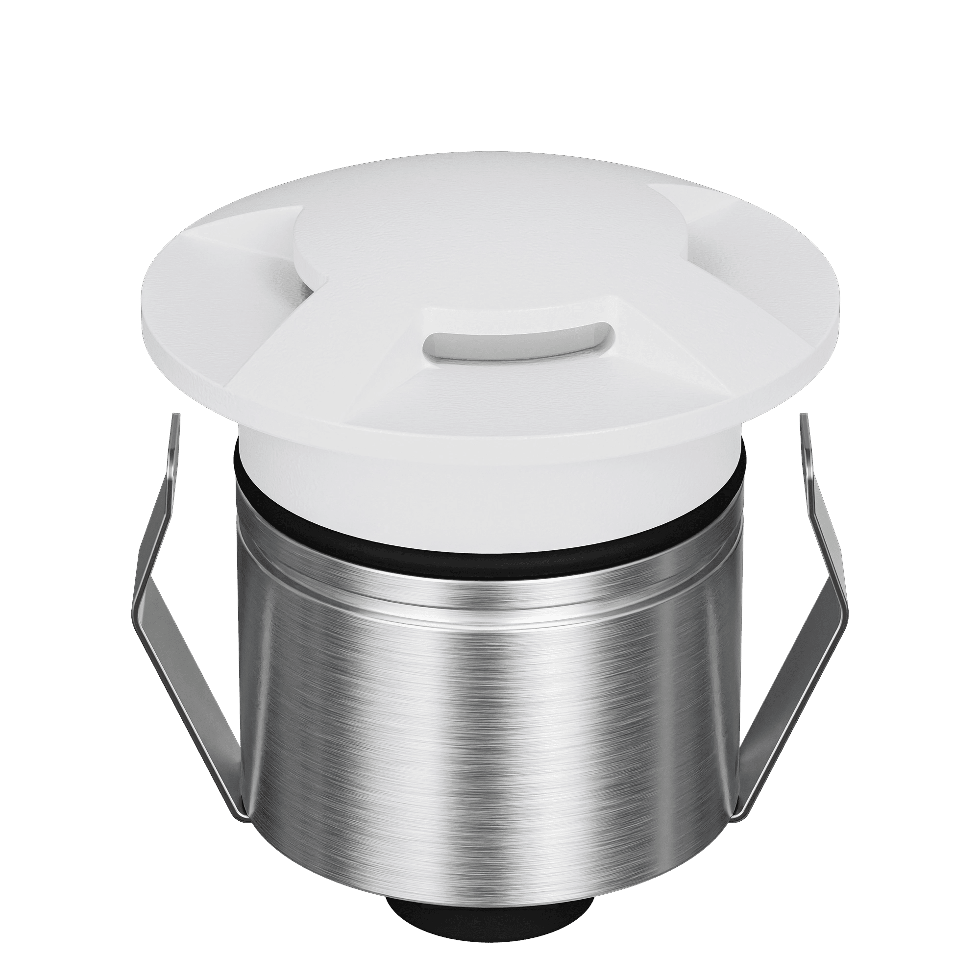 Domus Emit 55mm RGBW LED Inground Deck Light — Antique Brass, Black, White, Brushed Brass or Stainless Steel - Mases LightingDomus Lighting