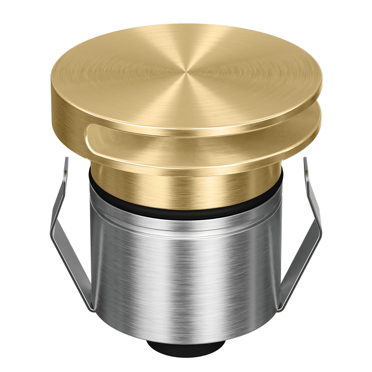 Domus Emit 55mm RGBW LED Inground Deck Light — Antique Brass, Black, White, Brushed Brass or Stainless Steel - Mases LightingDomus Lighting