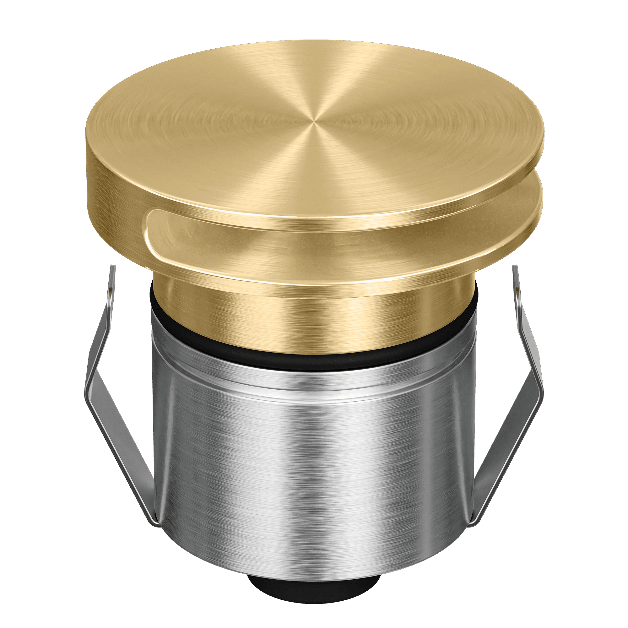 Domus Emit 55mm RGBW LED Inground Deck Light — Antique Brass, Black, White, Brushed Brass or Stainless Steel - Mases LightingDomus Lighting