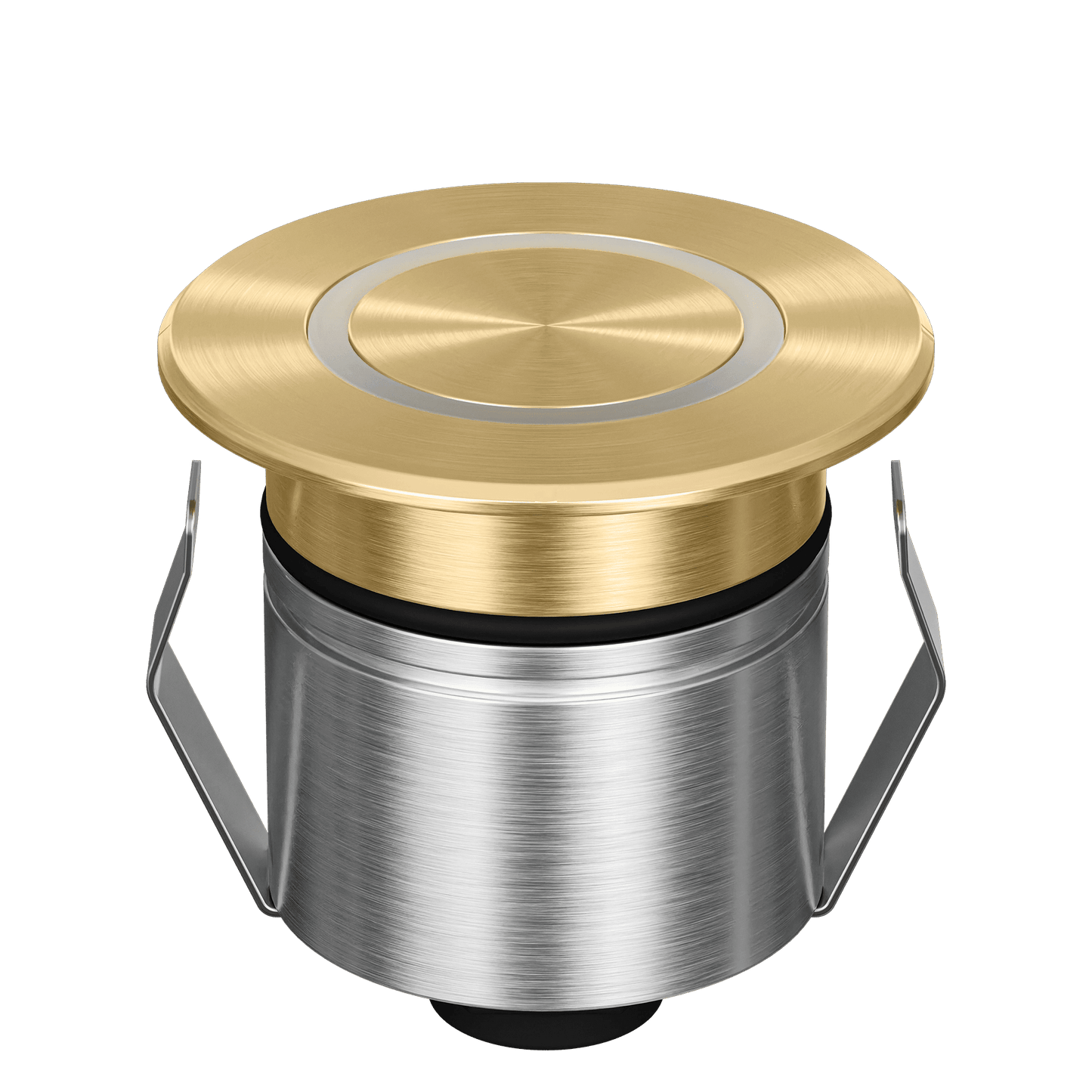 Domus Emit 55mm RGBW LED Inground Deck Light — Antique Brass, Black, White, Brushed Brass or Stainless Steel - Mases LightingDomus Lighting