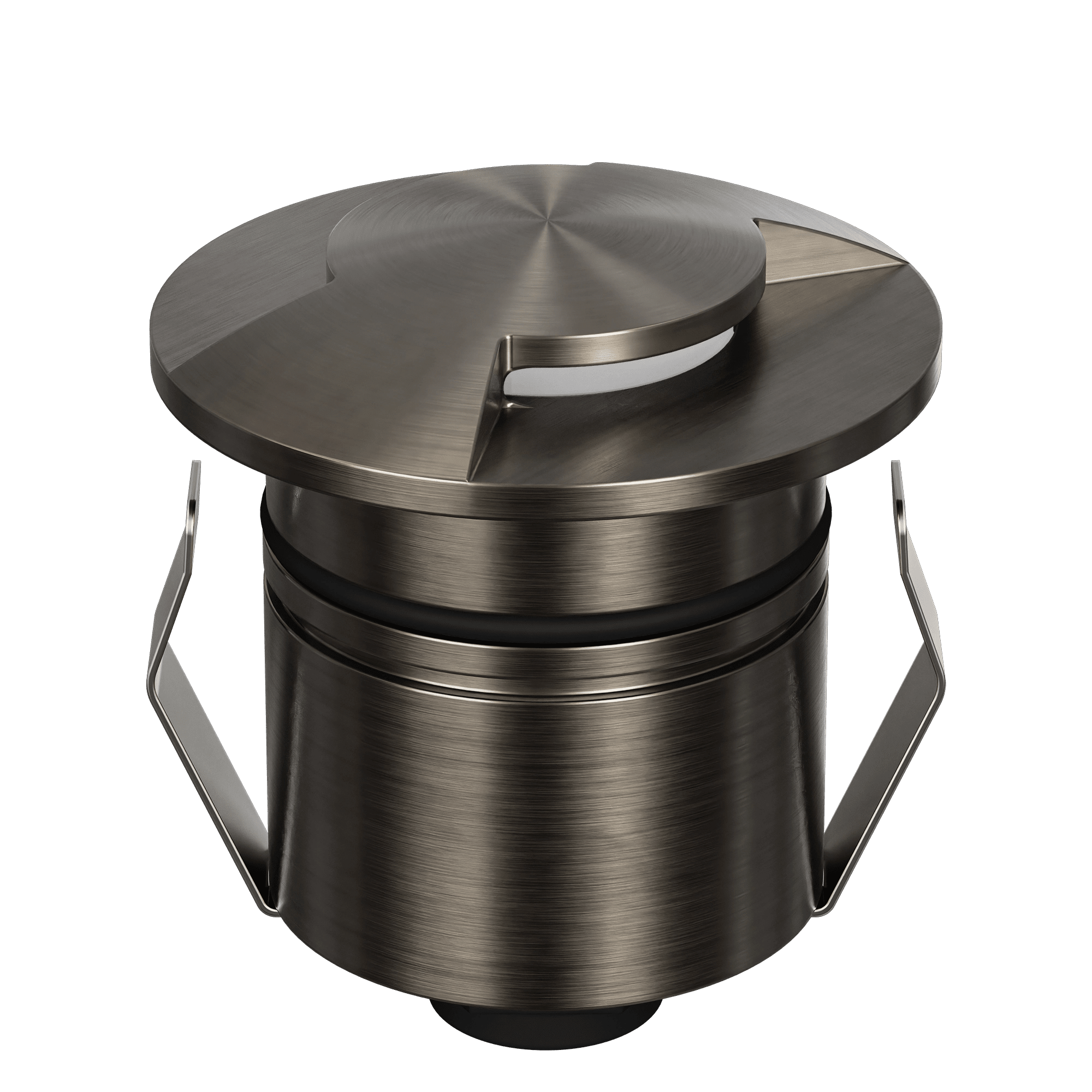Domus Emit 55mm TRIO LED Inground Deck Light — Antique Brass, Black, White, Brushed Brass or Stainless Steel - Mases LightingDomus Lighting