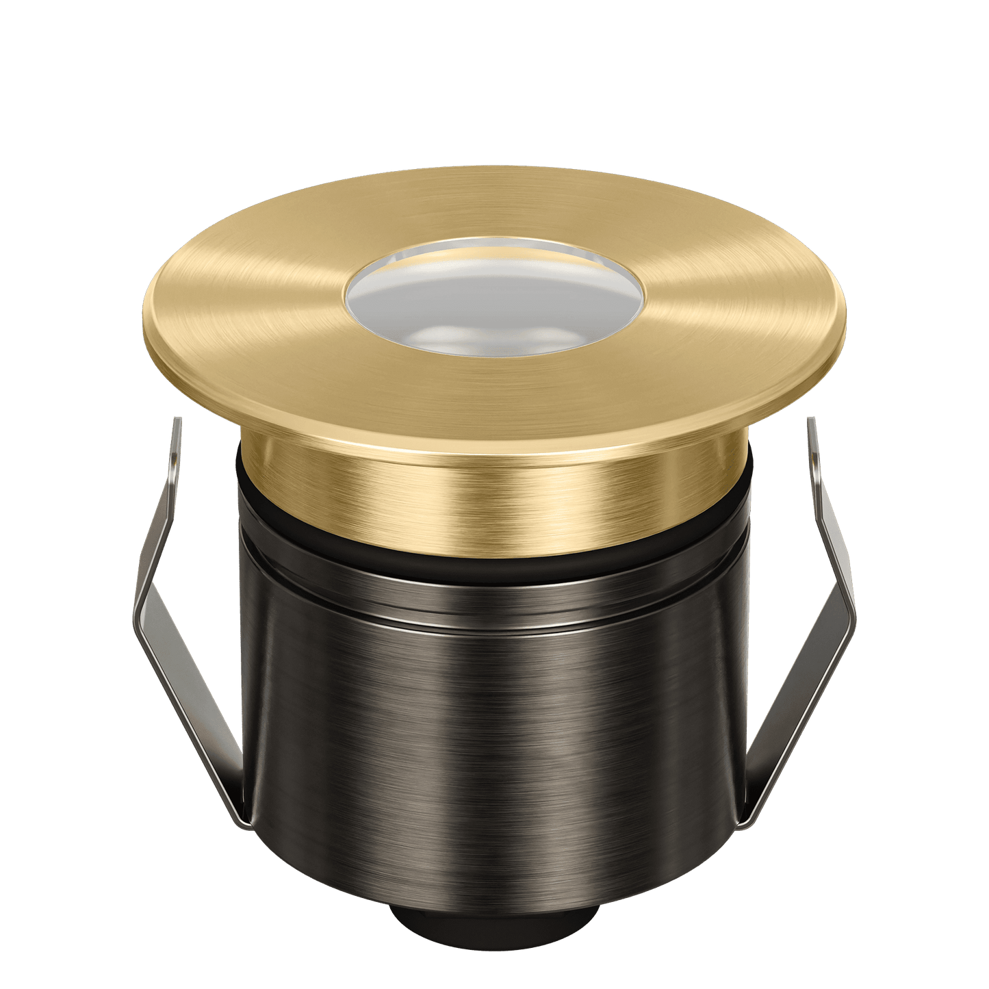 Domus Emit 55mm TRIO LED Inground Deck Light — Antique Brass, Black, White, Brushed Brass or Stainless Steel - Mases LightingDomus Lighting