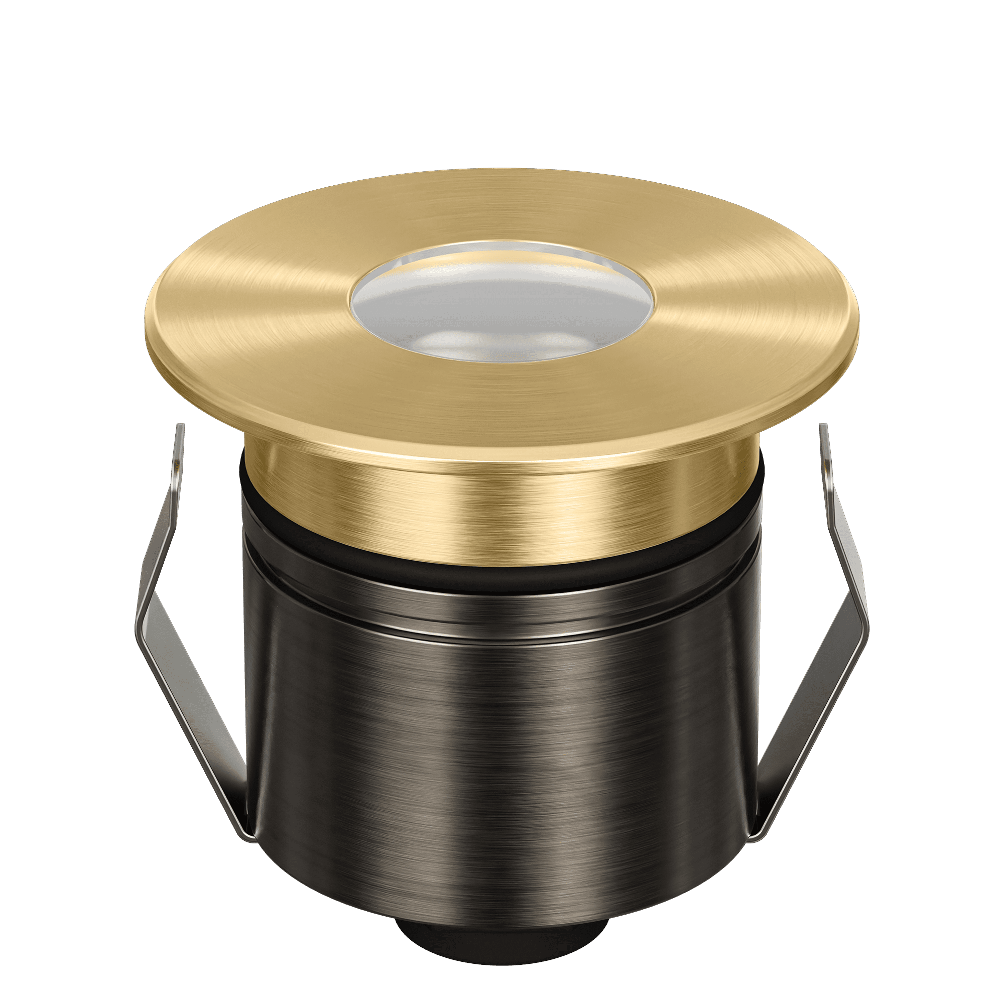 Domus Emit 55mm TRIO LED Inground Deck Light — Antique Brass, Black, White, Brushed Brass or Stainless Steel - Mases LightingDomus Lighting