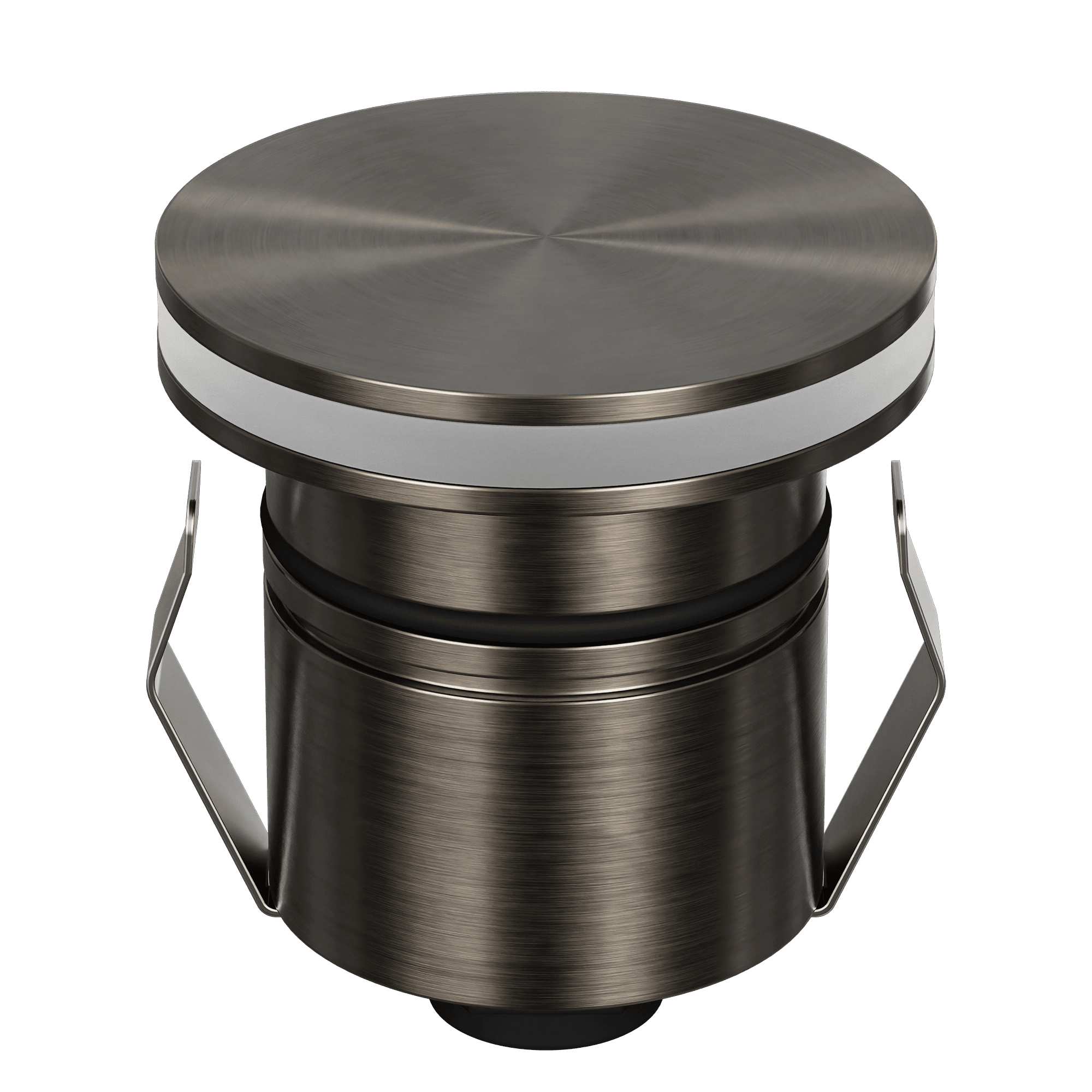 Domus Emit 55mm TRIO LED Inground Deck Light — Antique Brass, Black, White, Brushed Brass or Stainless Steel - Mases LightingDomus Lighting