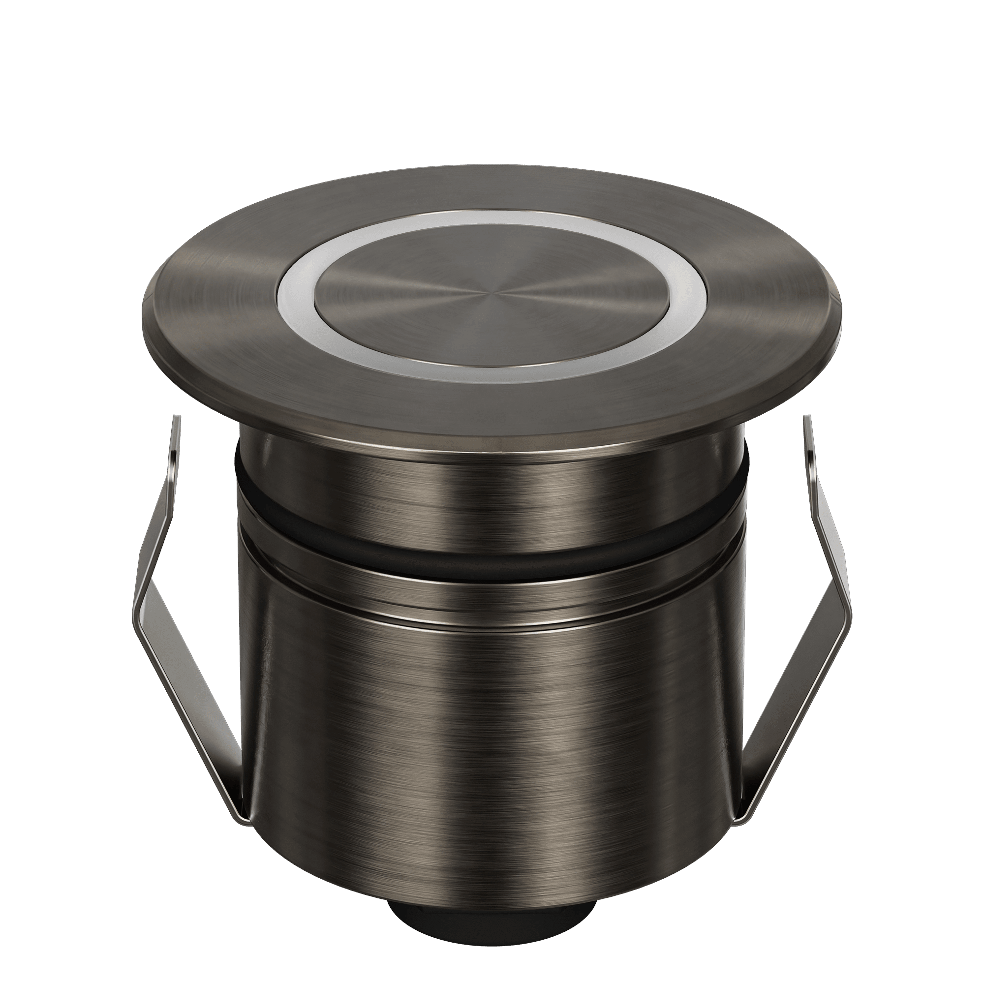Domus Emit 55mm TRIO LED Inground Deck Light — Antique Brass, Black, White, Brushed Brass or Stainless Steel - Mases LightingDomus Lighting