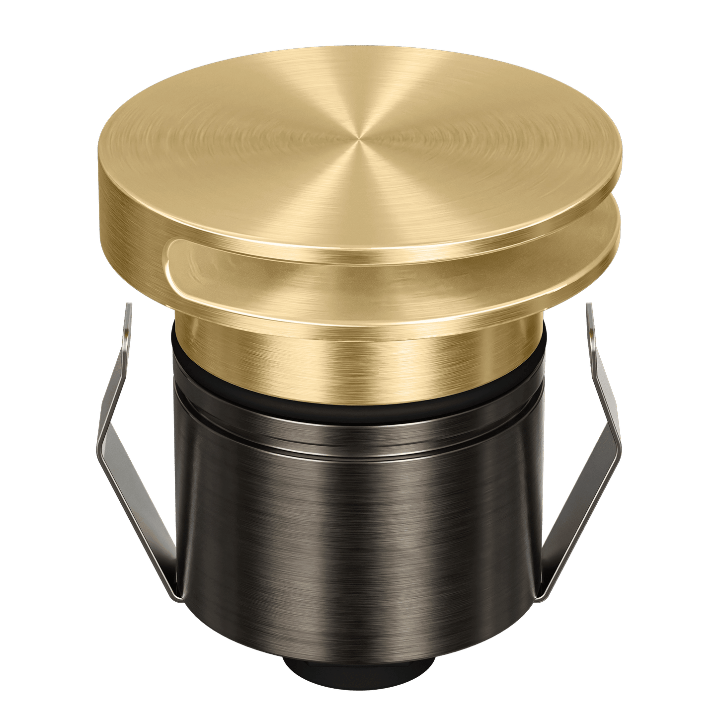 Domus Emit 55mm TRIO LED Inground Deck Light — Antique Brass, Black, White, Brushed Brass or Stainless Steel - Mases LightingDomus Lighting