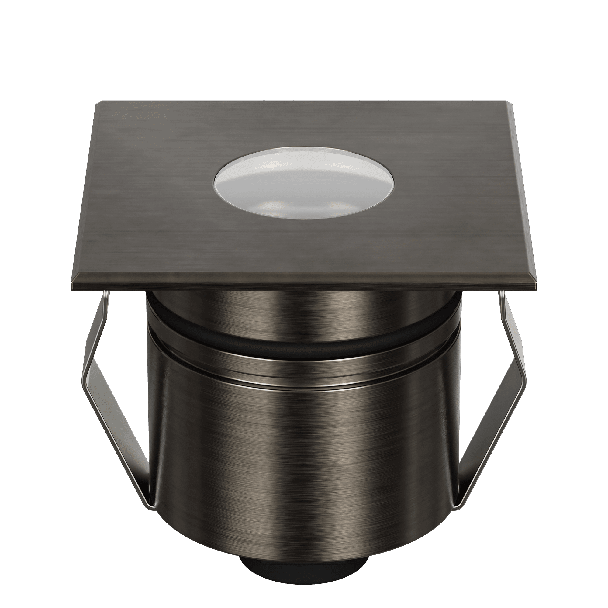 Domus Emit 55mm TRIO LED Inground Deck Light — Antique Brass, Black, White, Brushed Brass or Stainless Steel - Mases LightingDomus Lighting