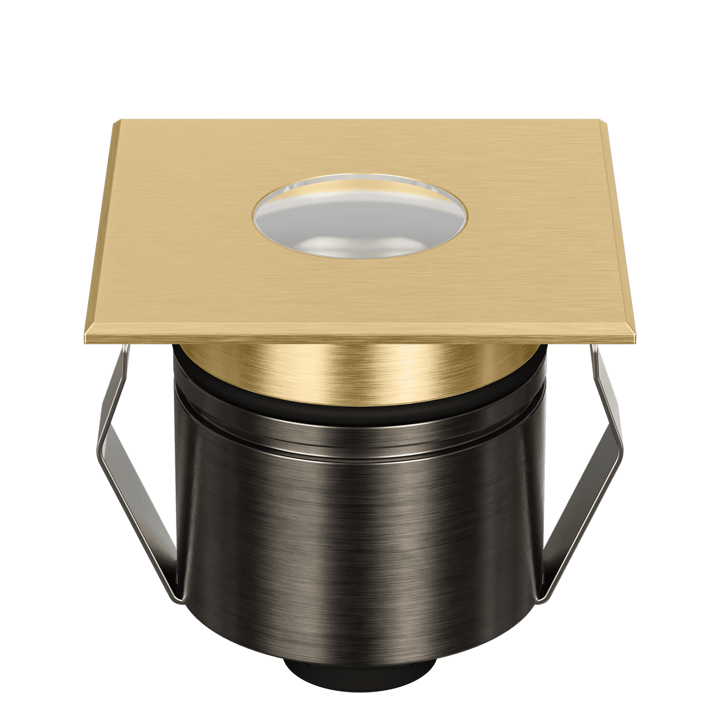 Domus Emit 55mm TRIO LED Inground Deck Light — Antique Brass, Black, White, Brushed Brass or Stainless Steel - Mases LightingDomus Lighting