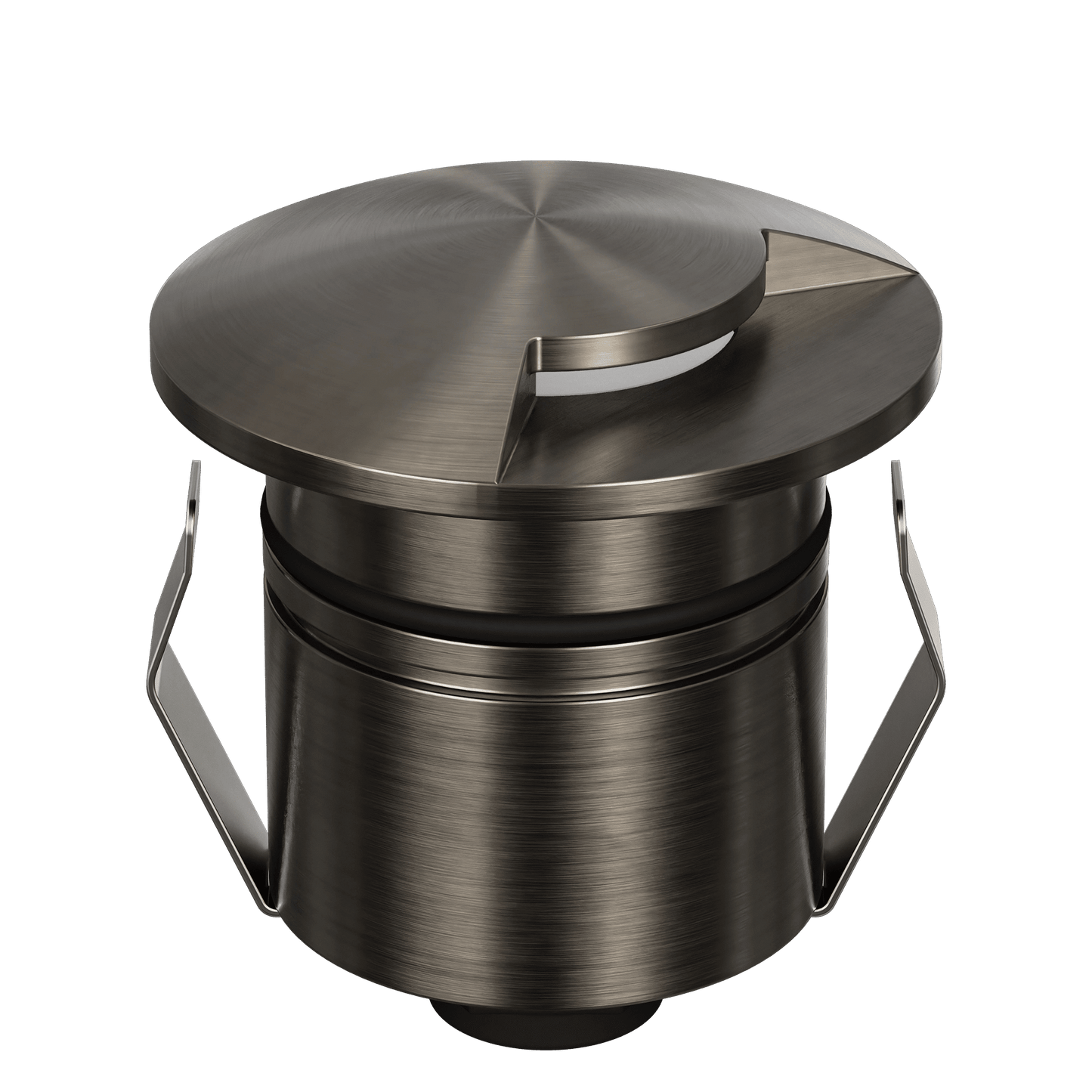 Domus Emit 55mm TRIO LED Inground Deck Light — Antique Brass, Black, White, Brushed Brass or Stainless Steel - Mases LightingDomus Lighting