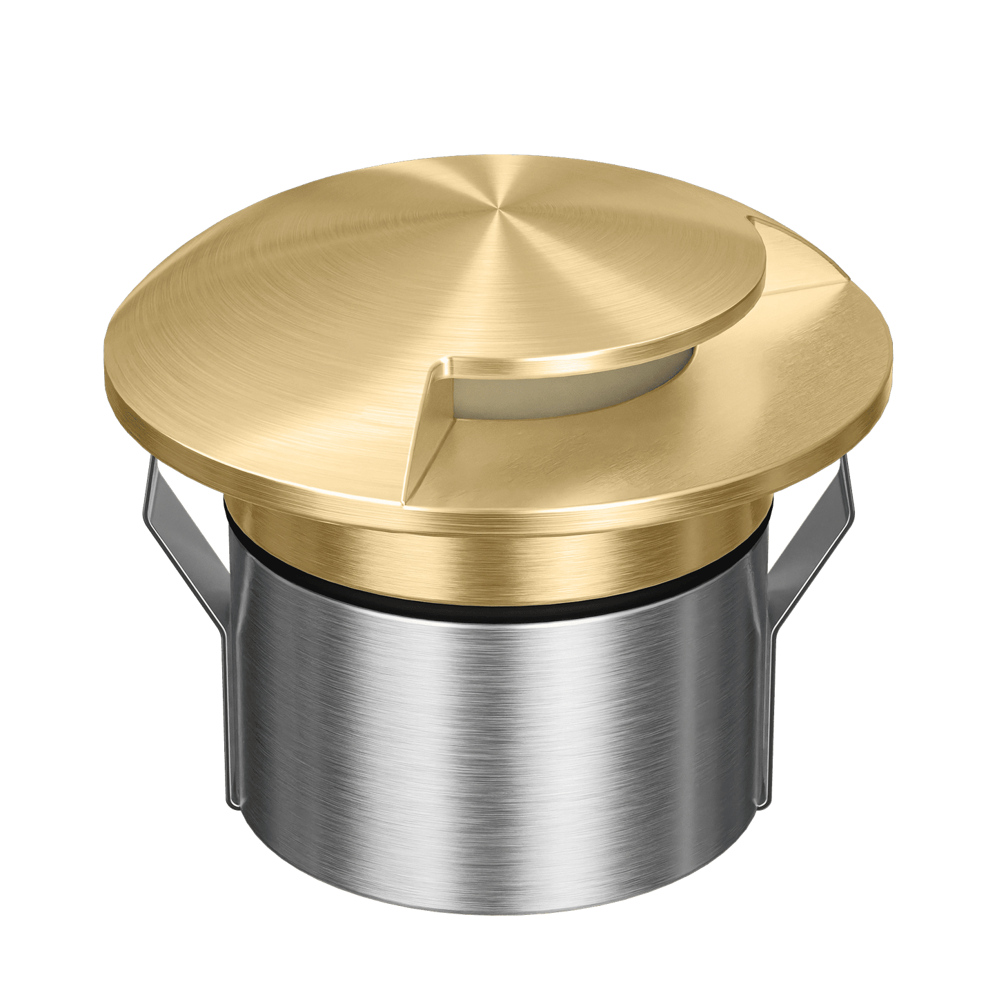 Domus Emit 85mm RGBW LED Inground Deck Light — Antique Brass, Black, White, Brushed Brass or Stainless Steel - Mases LightingDomus Lighting