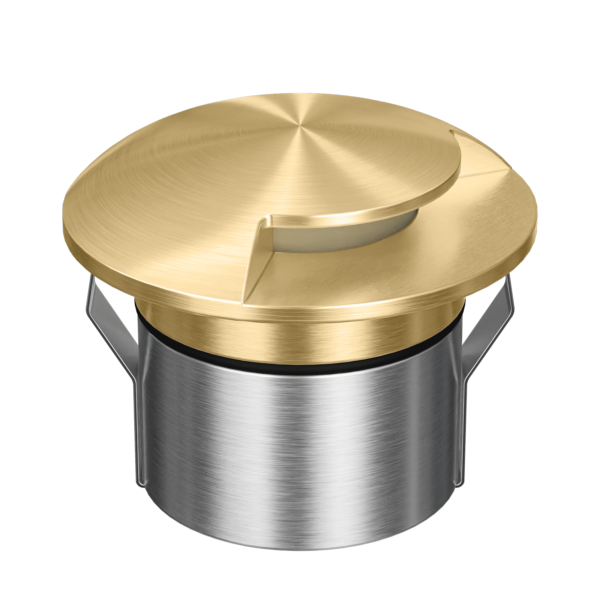Domus Emit 85mm RGBW LED Inground Deck Light — Antique Brass, Black, White, Brushed Brass or Stainless Steel - Mases LightingDomus Lighting