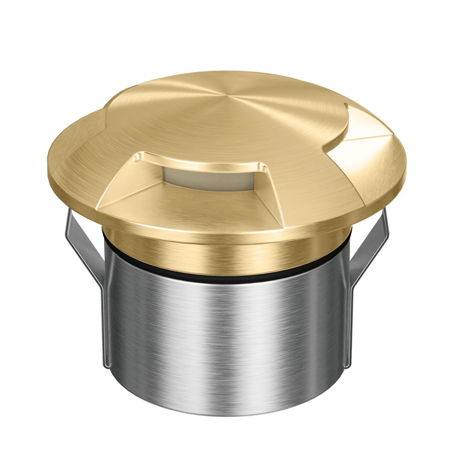Domus Emit 85mm RGBW LED Inground Deck Light — Antique Brass, Black, White, Brushed Brass or Stainless Steel - Mases LightingDomus Lighting