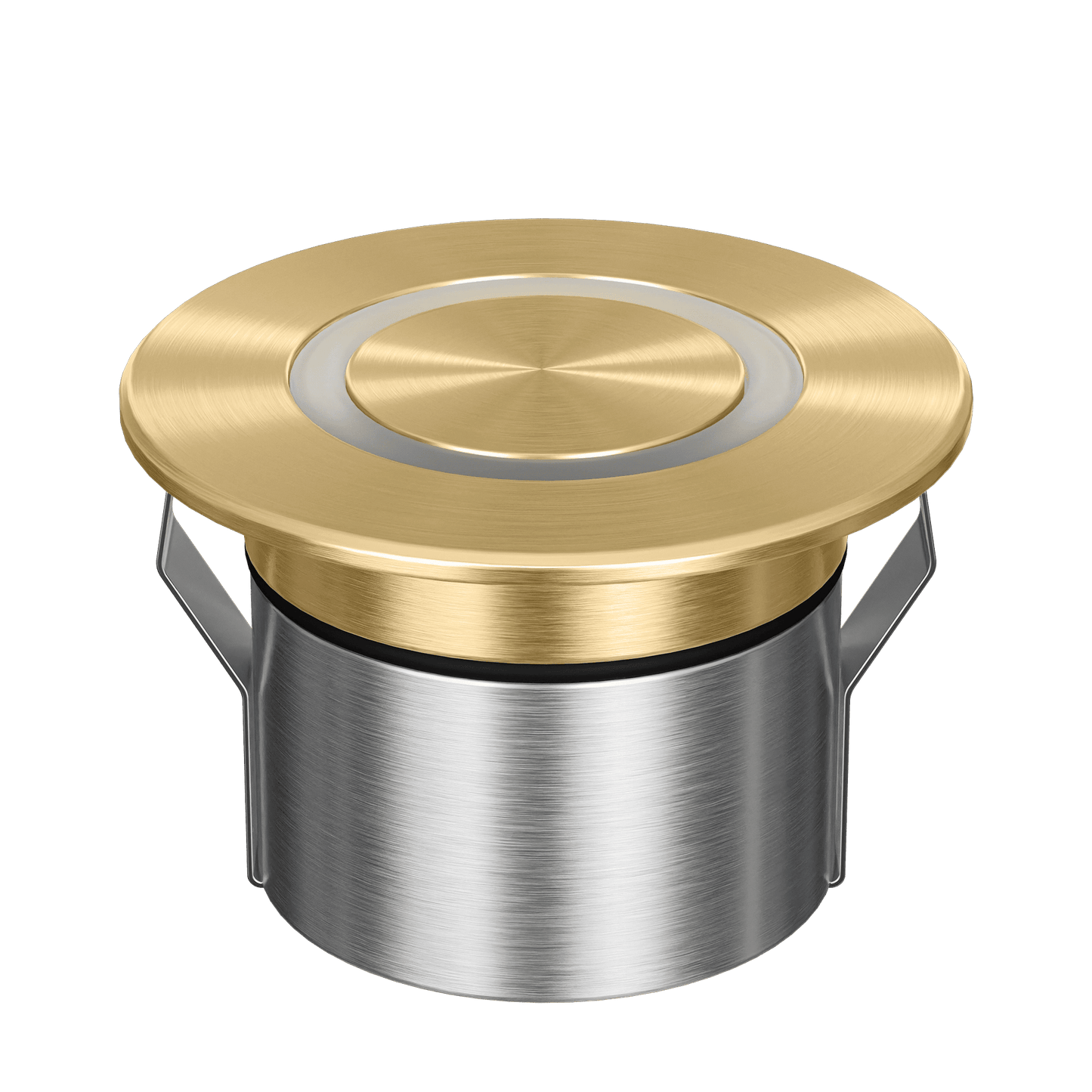 Domus Emit 85mm RGBW LED Inground Deck Light — Antique Brass, Black, White, Brushed Brass or Stainless Steel - Mases LightingDomus Lighting