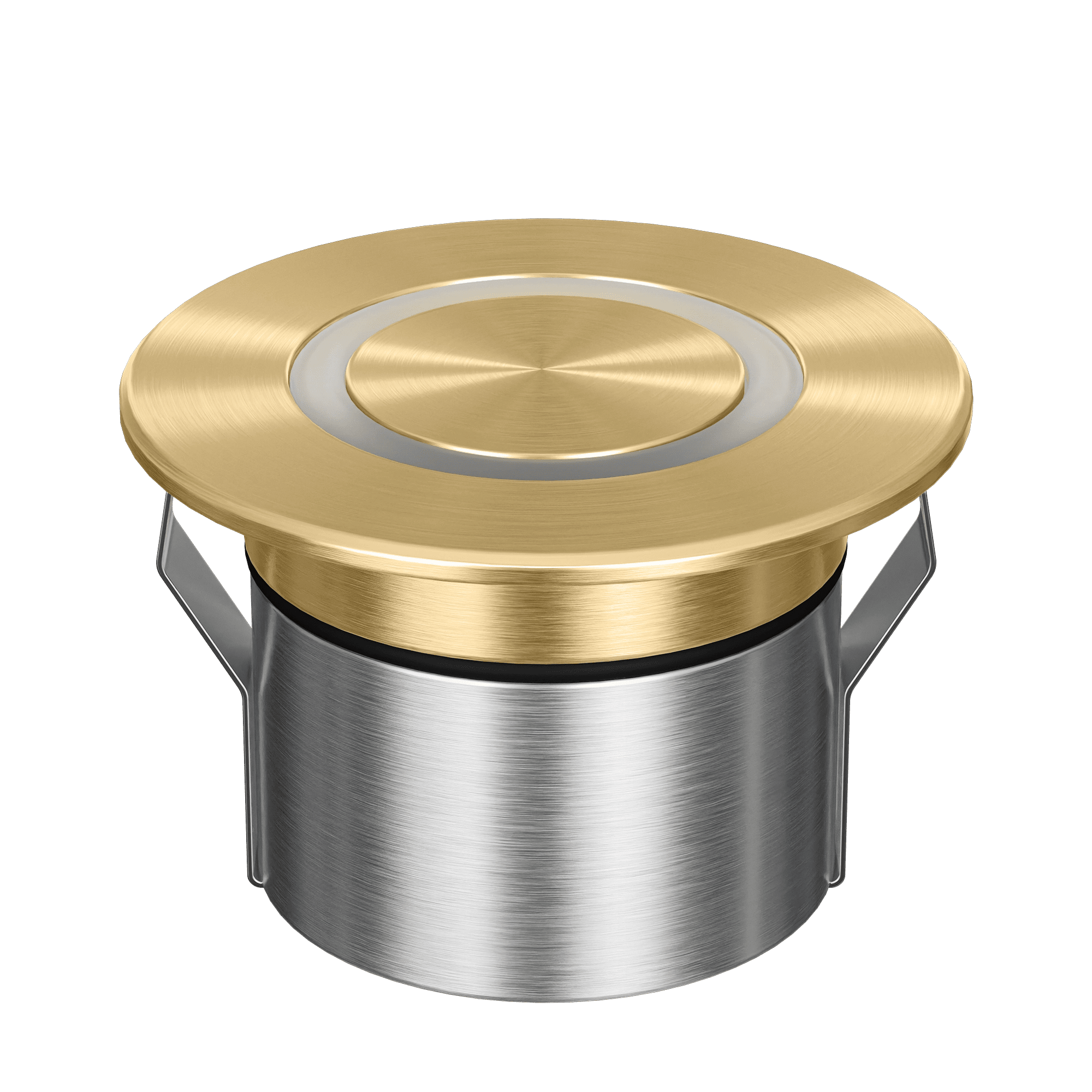 Domus Emit 85mm RGBW LED Inground Deck Light — Antique Brass, Black, White, Brushed Brass or Stainless Steel - Mases LightingDomus Lighting