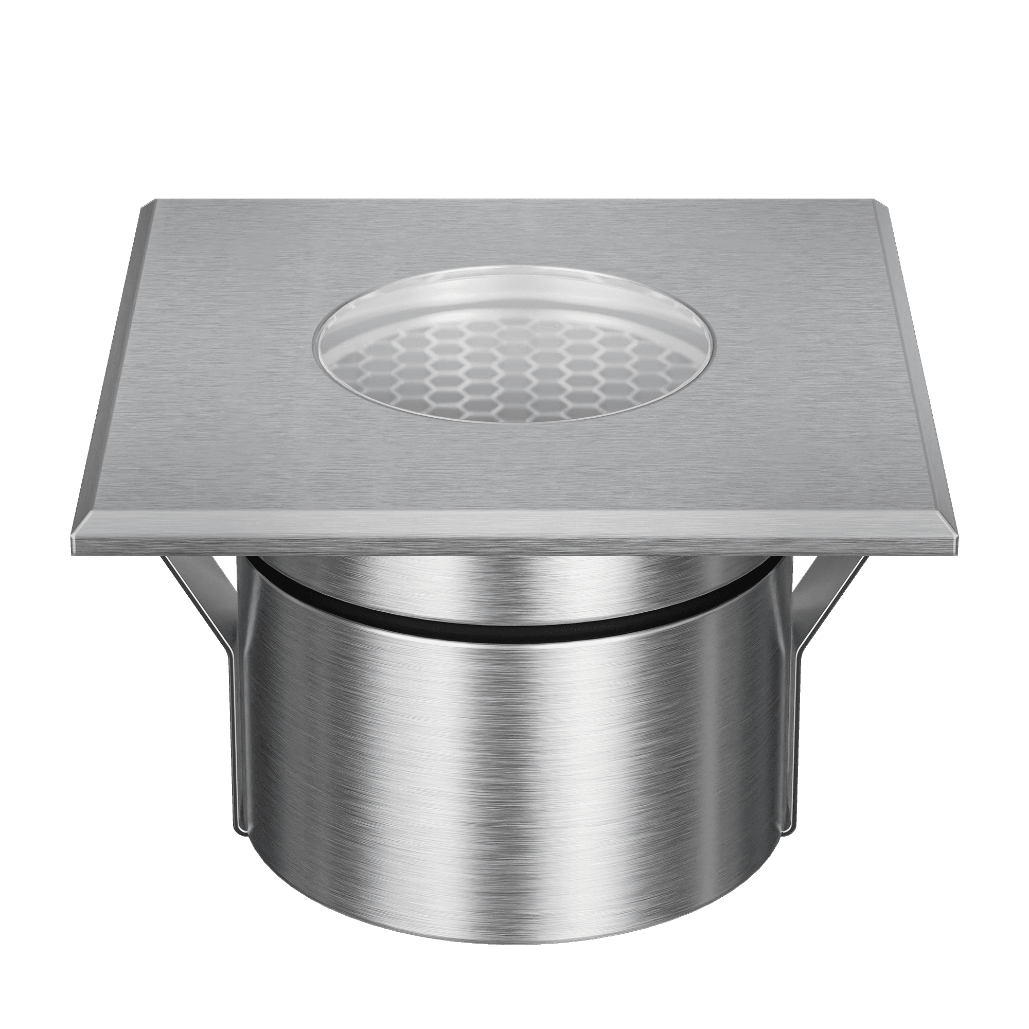 Domus Emit 85mm TRIO LED Inground Deck Light — Antique Brass, Black, White, Brushed Brass or Stainless Steel - Mases LightingDomus Lighting