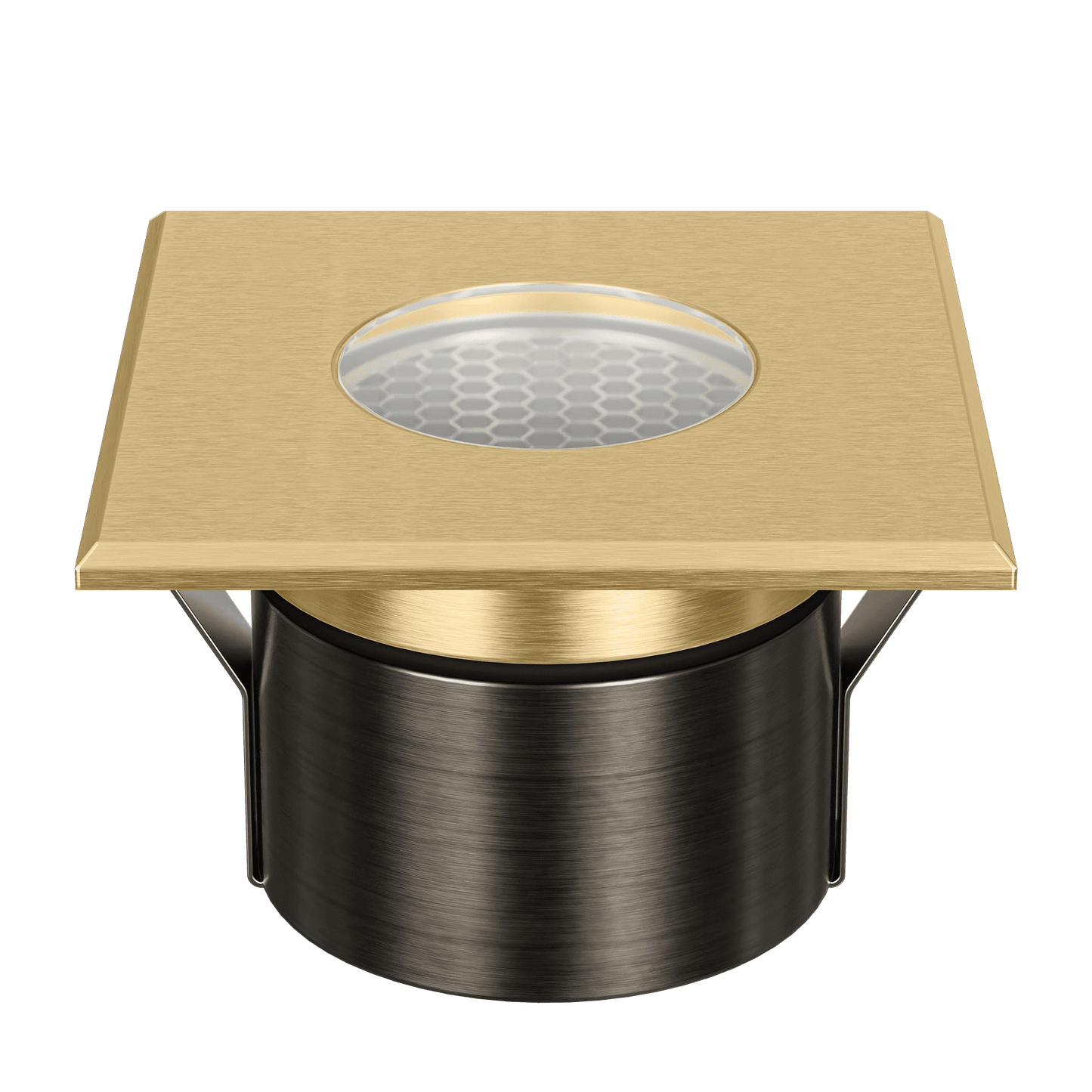 Domus Emit 85mm TRIO LED Inground Deck Light — Antique Brass, Black, White, Brushed Brass or Stainless Steel - Mases LightingDomus Lighting