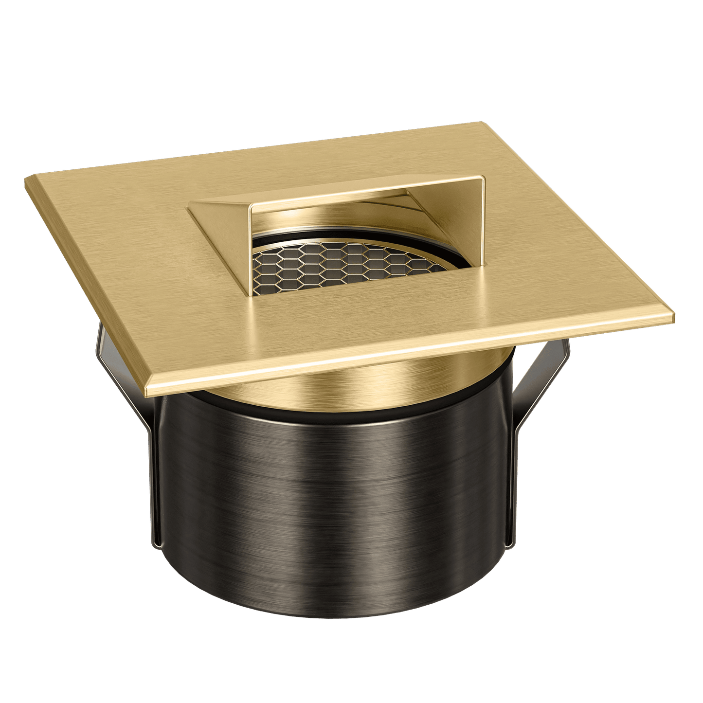 Domus Emit 85mm TRIO LED Inground Deck Light — Antique Brass, Black, White, Brushed Brass or Stainless Steel - Mases LightingDomus Lighting