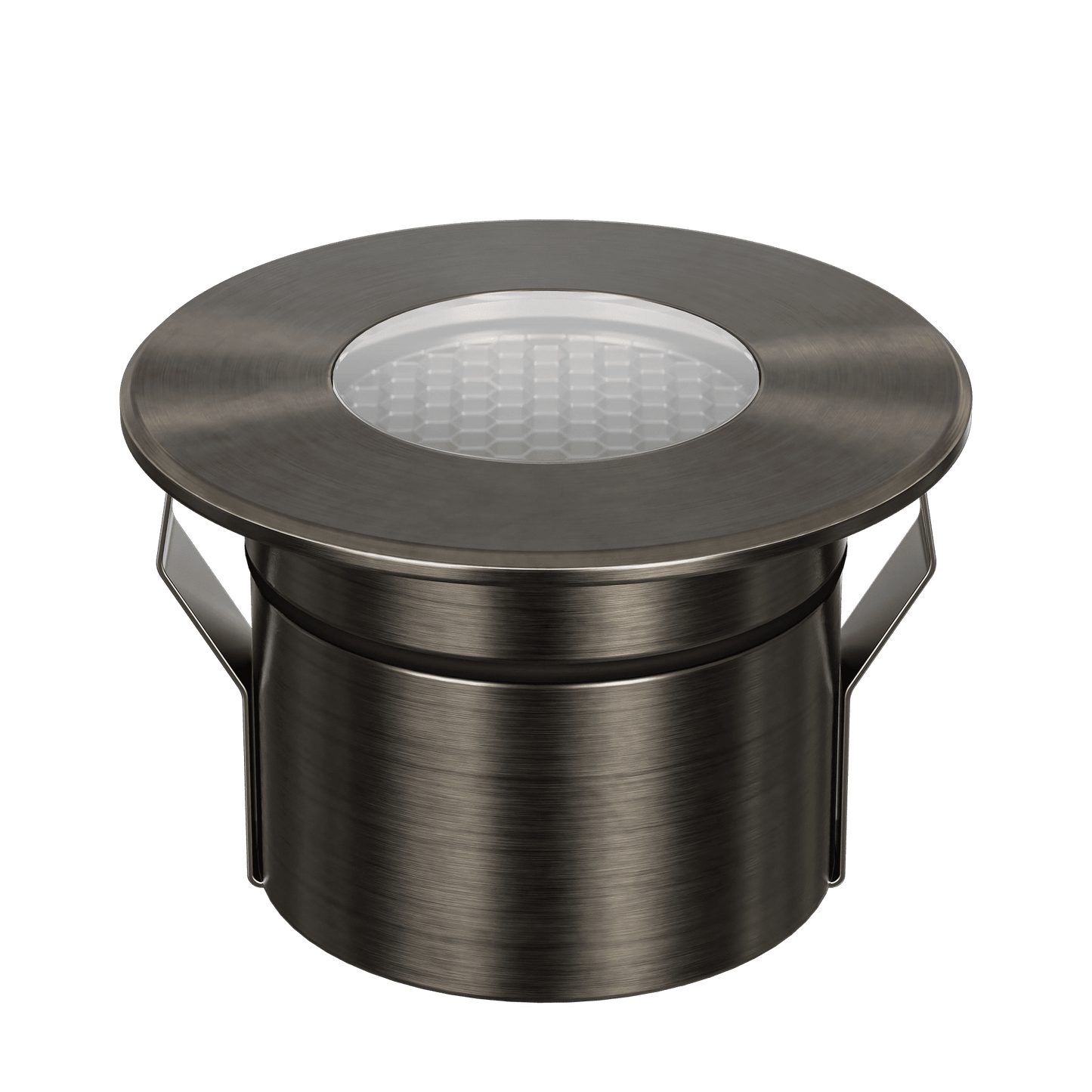Domus Emit 85mm TRIO LED Inground Deck Light — Antique Brass, Black, White, Brushed Brass or Stainless Steel - Mases LightingDomus Lighting