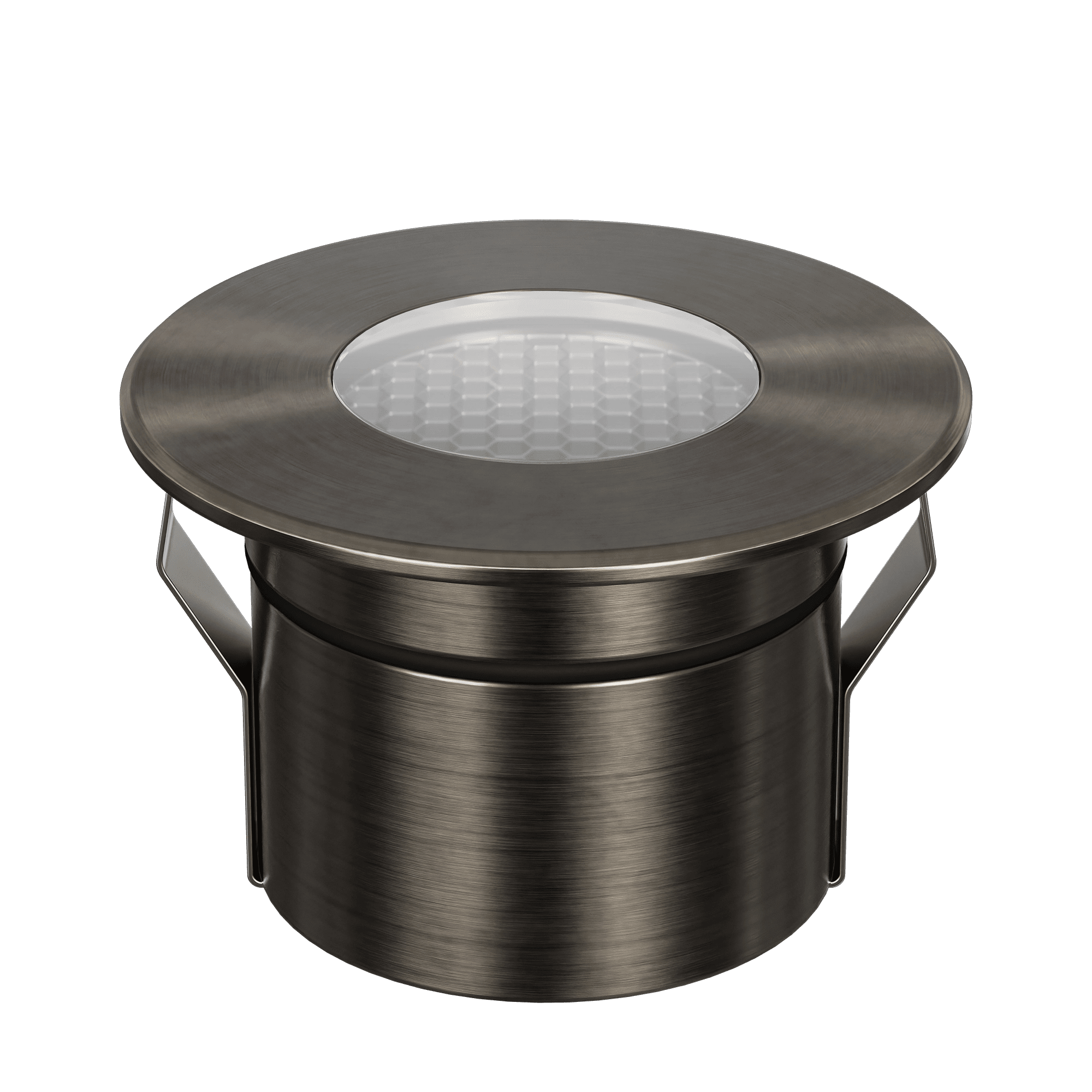 Domus Emit 85mm TRIO LED Inground Deck Light — Antique Brass, Black, White, Brushed Brass or Stainless Steel - Mases LightingDomus Lighting