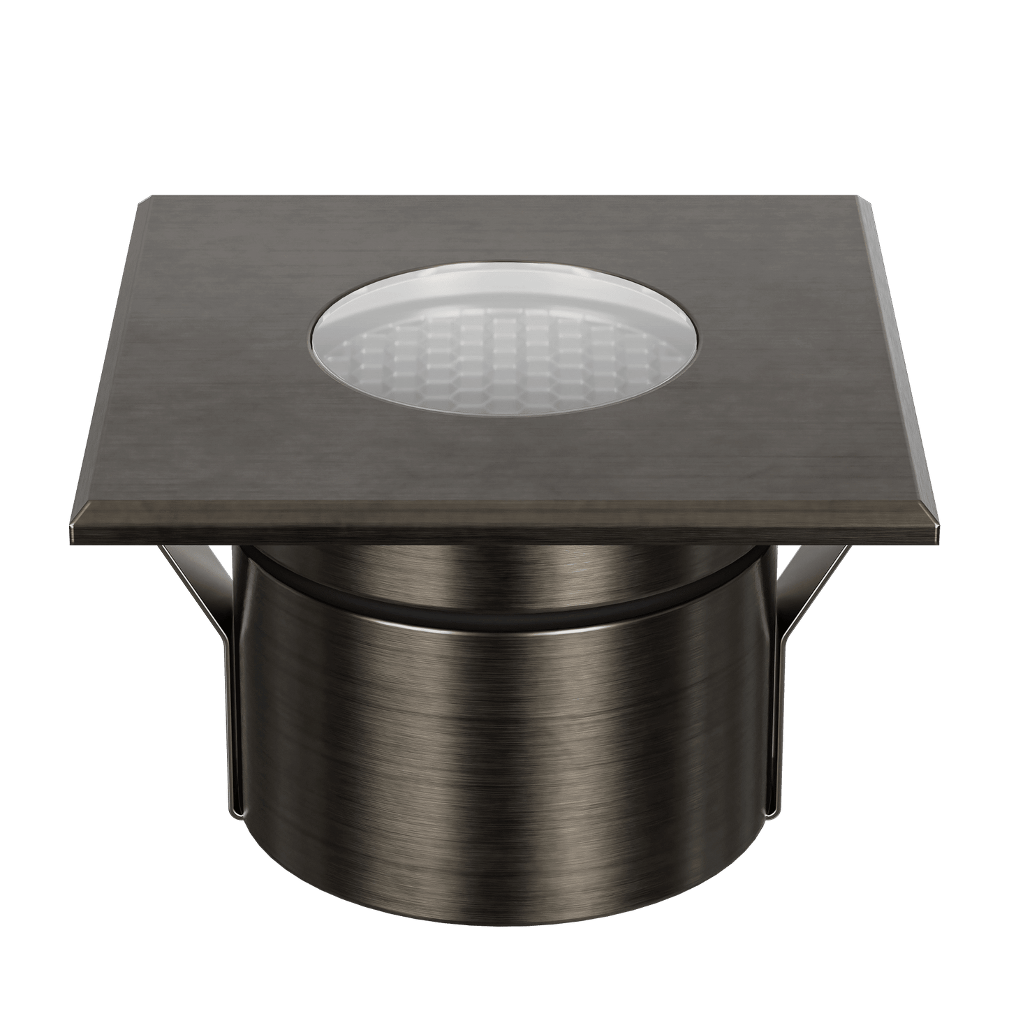 Domus Emit 85mm TRIO LED Inground Deck Light — Antique Brass, Black, White, Brushed Brass or Stainless Steel - Mases LightingDomus Lighting