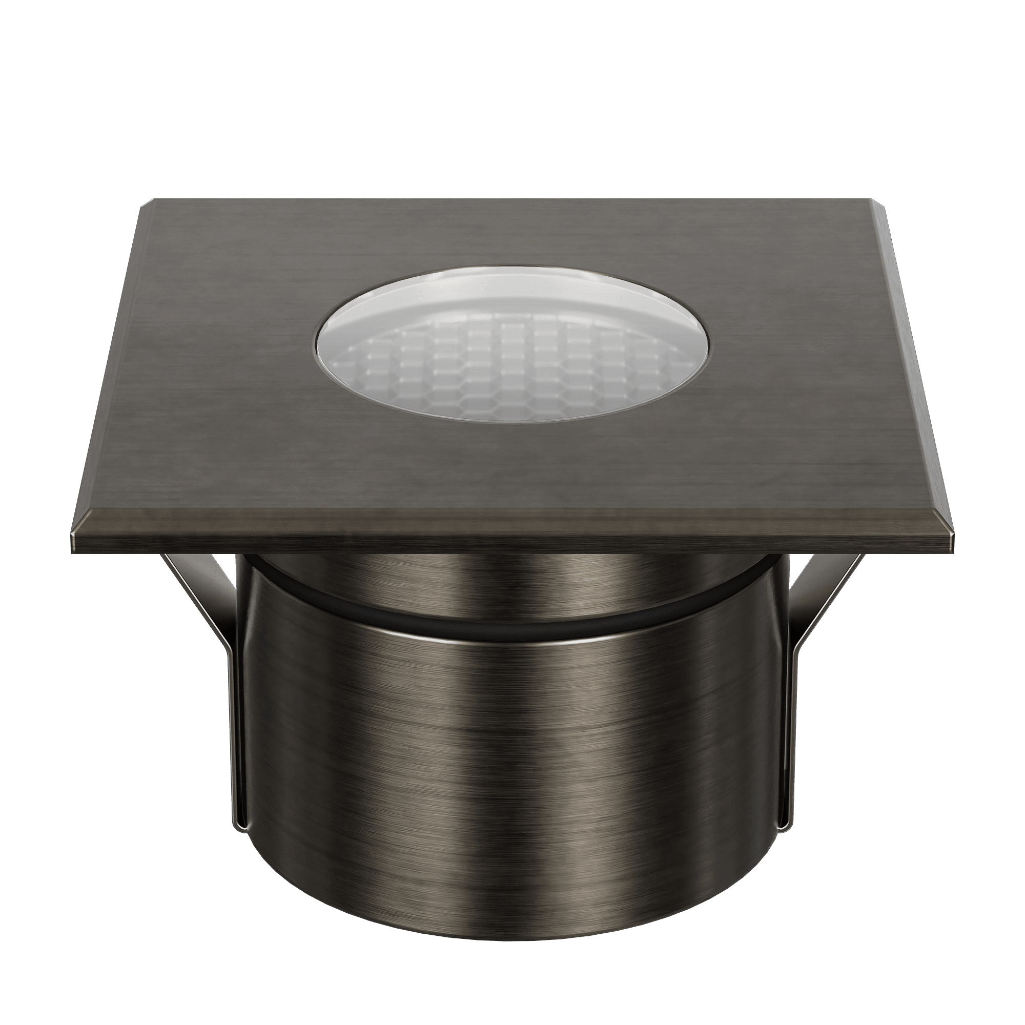 Domus Emit 85mm TRIO LED Inground Deck Light — Antique Brass, Black, White, Brushed Brass or Stainless Steel - Mases LightingDomus Lighting