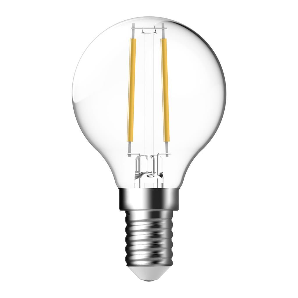 Domus FANCY Round 4.2W Dimmable Led Filament Lamp -Clear, Frost- 240V - E14/ B15 - Mases LightingDomus