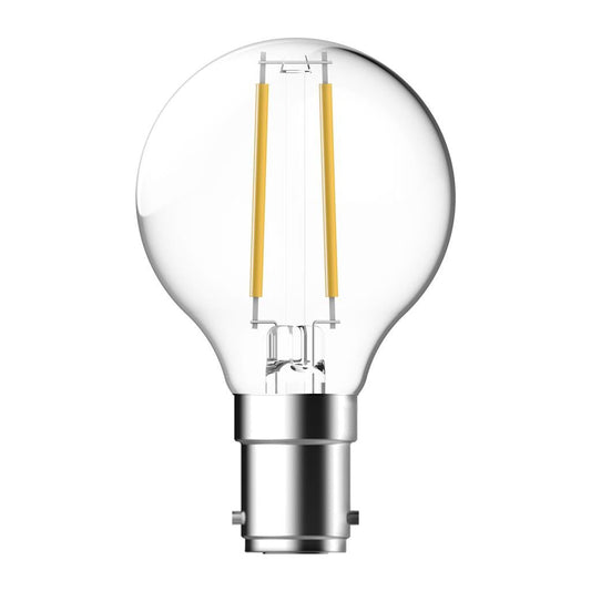 Domus FANCY Round 4.2W Dimmable Led Filament Lamp -Clear, Frost- 240V - E14/ B15 - Mases LightingDomus