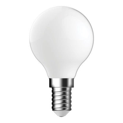 Domus FANCY Round 4.2W Dimmable Led Filament Lamp -Clear, Frost- 240V - E14/ B15 - Mases LightingDomus