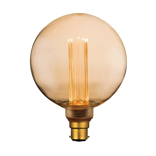 Domus G125 RETRO 3.5W Led Filament Lamp Dimmable 240V - B22/E27 - Mases LightingDomus