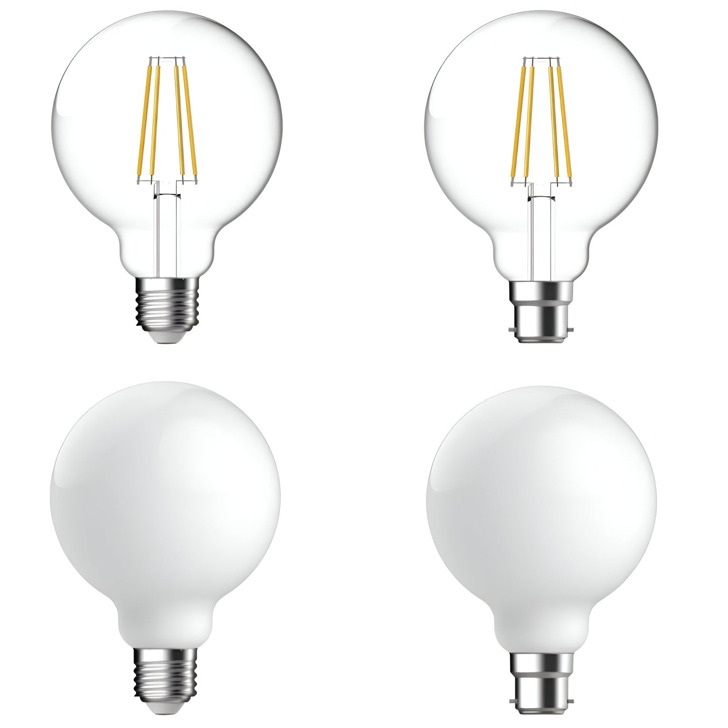 Domus G95 7.2W Dimmable Led Filament Lamp Clear/Frost 240V - B22/E27 - Mases LightingDomus