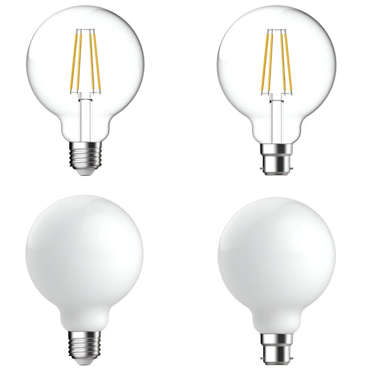 Domus G95 7.2W Dimmable Led Filament Lamp Clear/Frost 240V - B22/E27 - Mases LightingDomus