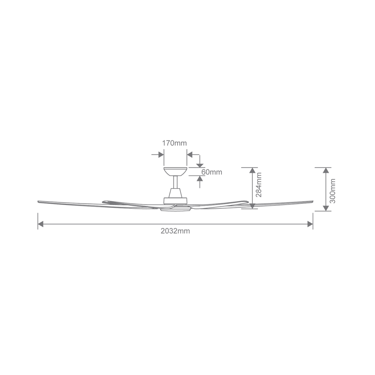 Domus GLIDE 80 INCH DC 5 BLADE CEILING FAN - Mases LightingDomus