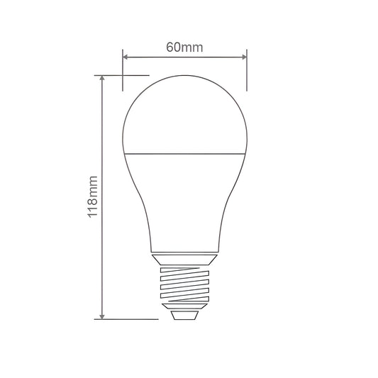 Domus GLS 8W 12V LED Frosted Lamp - E27 3000K/5000K - Mases LightingDomus