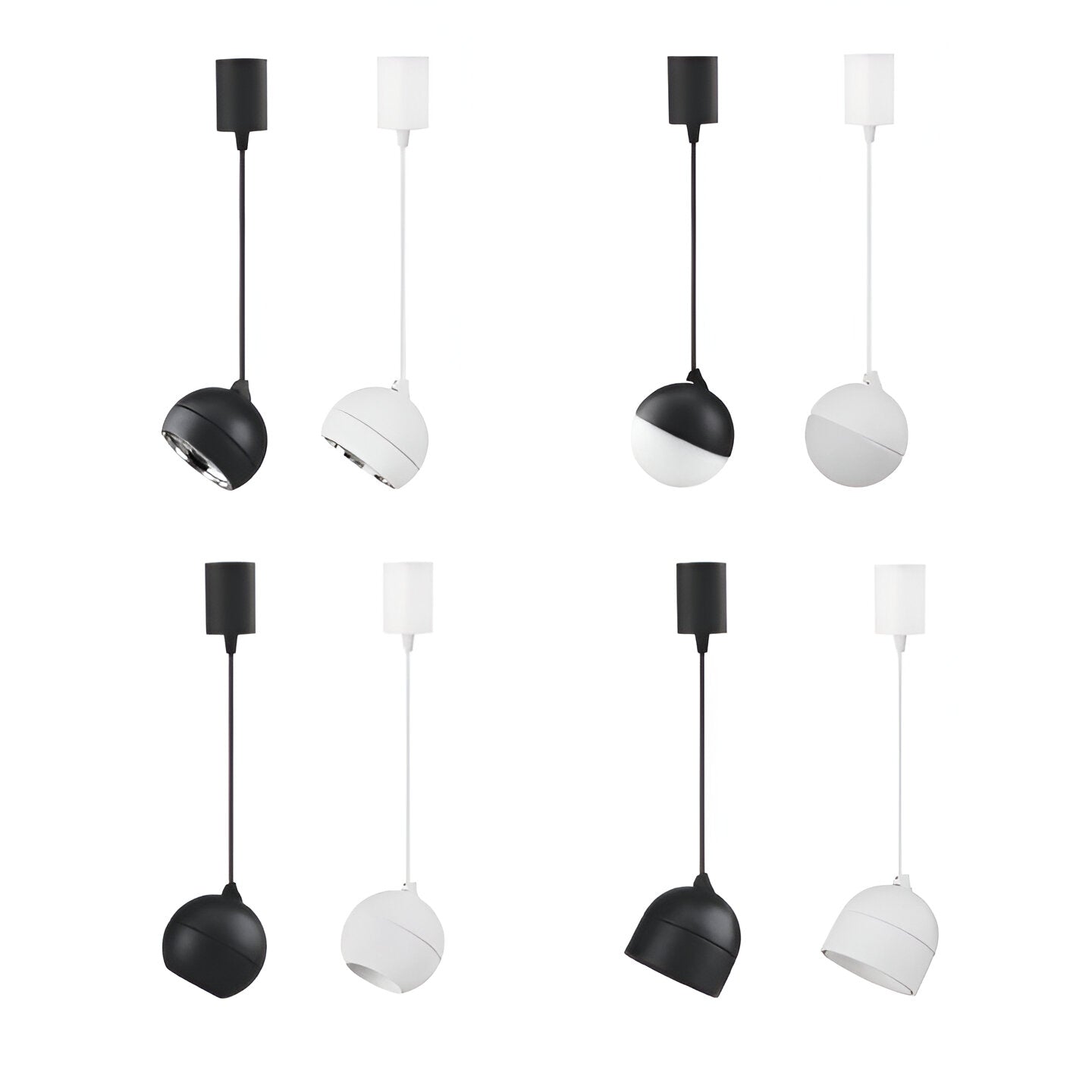 Domus MOON 6/9W 240V 1.5M TRIO LED Power/Tri-Colour Switchable Dimmable Pendant - Mases LightingDomus
