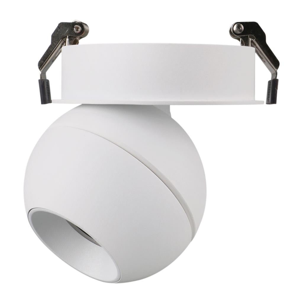 Domus MOON-REC - 6/9W LED Power/Tri-Colour Switchable Dimmable Semi-Recessed Downlight - Mases LightingDomus