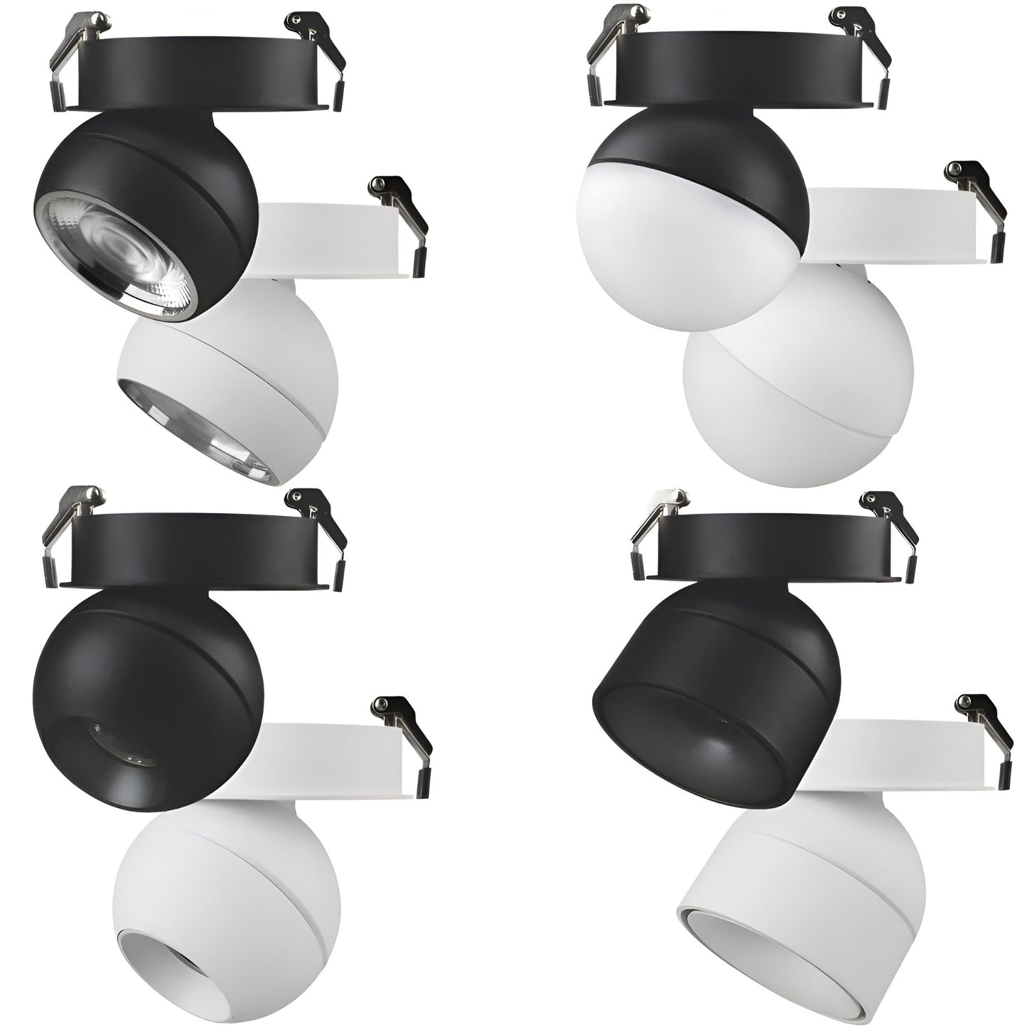 Domus MOON-REC - 6/9W LED Power/Tri-Colour Switchable Dimmable Semi-Recessed Downlight - Mases LightingDomus