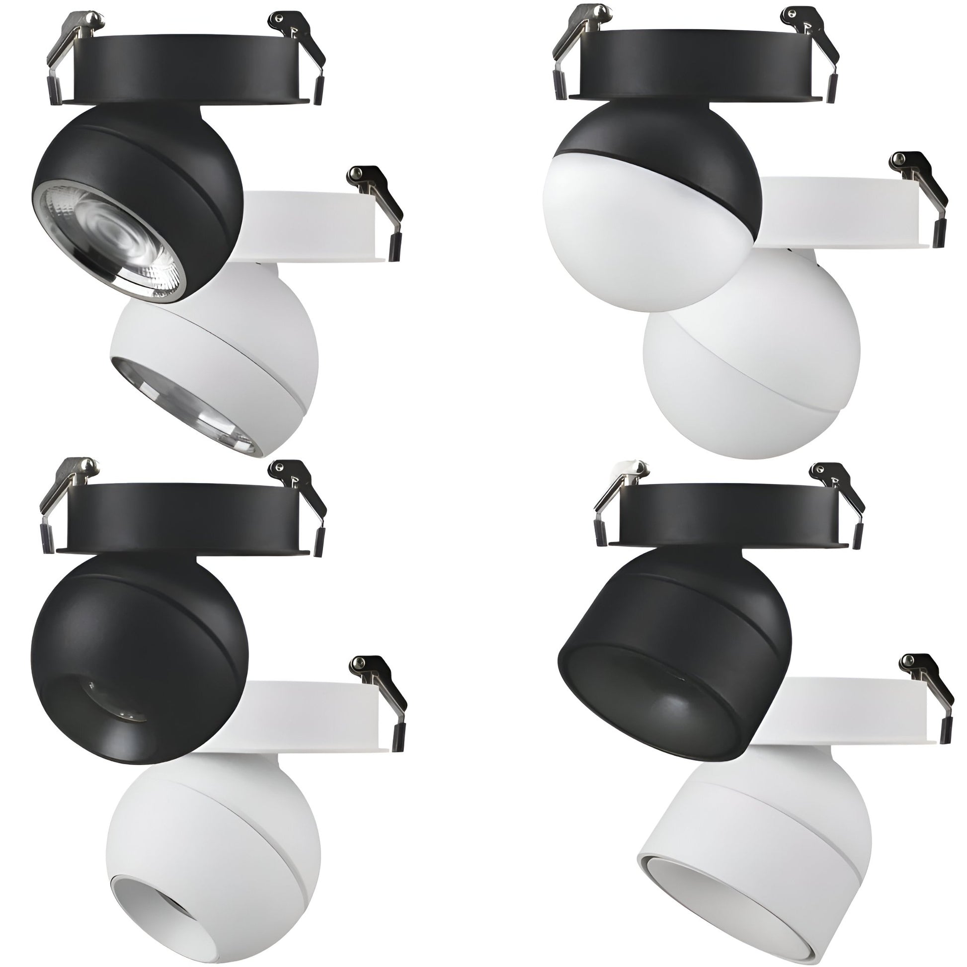 Domus MOON-REC - 6/9W LED Power/Tri-Colour Switchable Dimmable Semi-Recessed Downlight - Mases LightingDomus