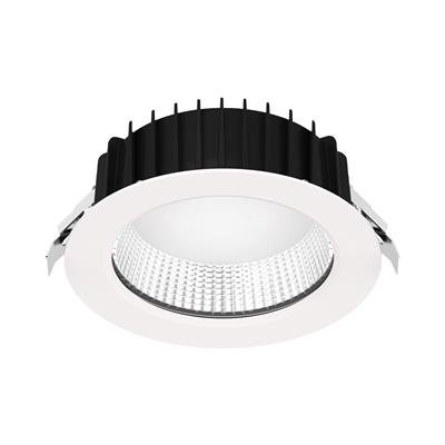 Domus NEO-PRO Round TRIO/DALI 13W, 25W, 35W Recessed Dimmable LED Tricolour IP65 Downlight - Black/White - Mases LightingDomus