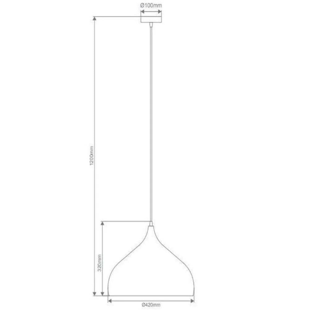 Domus NOVA - 420 Nova 420MM E27 240V Metal Shade Pendant Light - Mases LightingDomus
