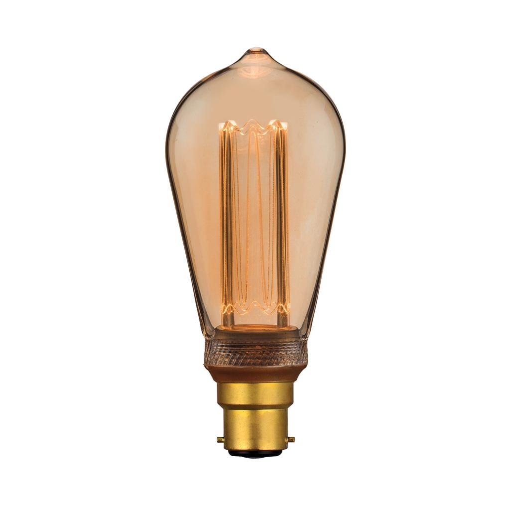 Domus PEAR RETRO 3.5W Led Filament Lamp Dimmable 240V - B22/E27 - Mases LightingDomus