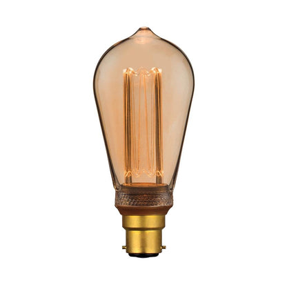 Domus PEAR RETRO 3.5W Led Filament Lamp Dimmable 240V - B22/E27 - Mases LightingDomus